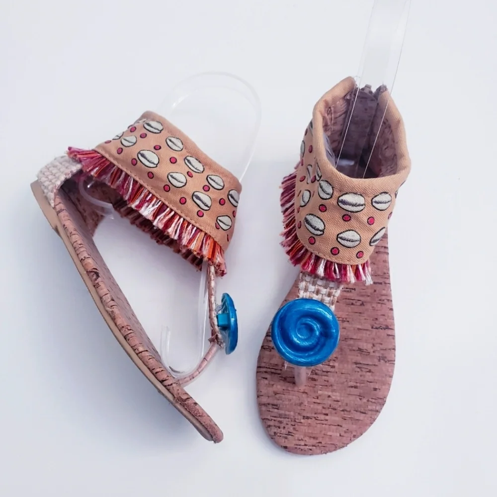 Disney Moana Costume Sandals Seashell Ocean Vacation